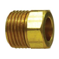 12021 Hex Nut, 3/4 in Male Inverted Flared, Brass
