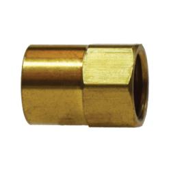 12037 Straight Adapter, 1/2 in Inverted Flared x 1/4 in FNPTF, Brass