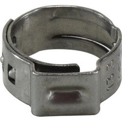 16700001 Gapless Ear Clamp, 9/32 in Nominal, 0.228 in Minimum Clamp Diameter, 5 mm Band W