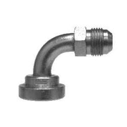 17042424 90-deg Elbow, 1-1/2-in Male JIC x 1-1/2-in Code 61 Flange, Steel