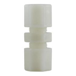 17078N Reducing Union, 5/16 in Compression x 1/4 in Compression, Nylon, White
