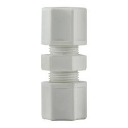 17079P Reducing Union, 3/8 in Compression x 1/4 in Compression, Polypropylene, White