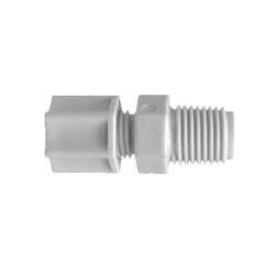 17179N Adapter, 1/4 in Compression x 1/8 in MIP, Nylon, White