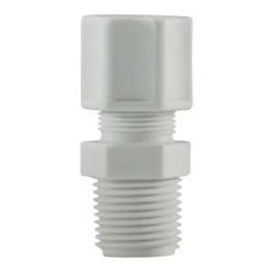 17180P Adapter, 1/4 in Compression x 1/4 in MIP, Polypropylene