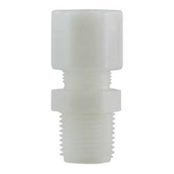 17193N Adapter, 1/2 in Compression x 1/4 in MIP, Nylon, White