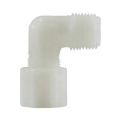 17233N 90 deg Elbow, 3/8 in Compression x 1/4 in MIP, Nylon, White