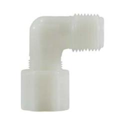 17238N 90 deg Elbow, 1/2 in Compression x 1/2 in MIP, Nylon, White