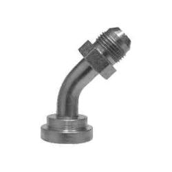 18031216 45-deg Elbow, 3/4-in Male JIC x 1-in Code 62 Flange, Steel