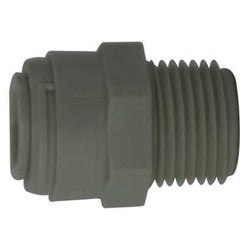 20046P Straight Adapter, 5/32-in Push-In Tube x 1/4-in MIP, Plastic
