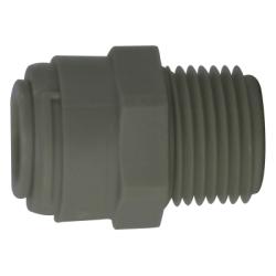 20061P Adapter, 1/2-in Push-In x 3/8-in MIP, Polypropylene