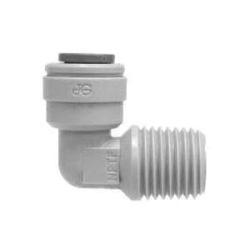 20073P 90-deg Fixed Elbow, 3/8-in Push-In Tube x 3/8-in MNPTF, Plastic