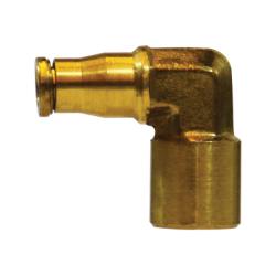 20089A Female 90-deg Elbow, 1/4-in Push-to-Connect x 1/8-in Female NPTF, Brass