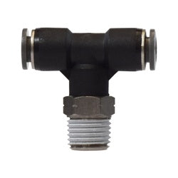 272PPSC-2.5X1032 Swivel Male Branch Tee, 5/32-in Push-to-Connect x 5/32-in Push-to-Connect x 10-32 UNF Male Swivel, Composite