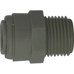 20147P Adapter, 5/8 in Push-In Tube x 1/2 in MNPTF, Polypropylene