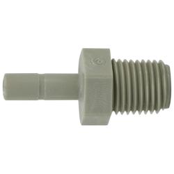 20523P Adapter, 5/32 in Push-On Hose Stem x 1/4 in MIP, Polypropylene