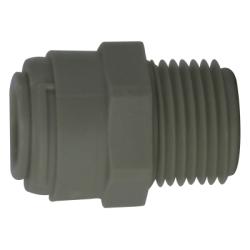 20531P Adapter, 5/16-in Push-On Hose Stem x 1/4-in MIP, Polypropylene