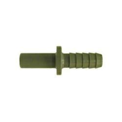 20854P Adapter, 1/4-in Push-On Hose Stem x 1/4-in Hose Barbed, Polypropylene
