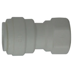20936P Adapter, 1/4 in Push-In x 1/4 in Female Flared, Plastic