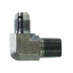 250122 90 deg Elbow, 1/8 in 37 deg JIC Flared x 1/8 in MPT, Steel