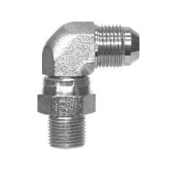 2501S66 Swivel Elbow, 3/8-in Male JIC x 3/8-in Male NPTF Swivel, Steel