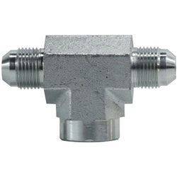 26023232 Female Pipe Branch Tee, 2-in Male JIC x 2-in Male JIC x 2-in Female NPTF, Steel