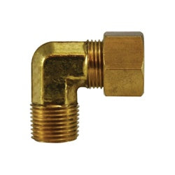27234 Elbow with 27005 Self-Align Sleeve, 3/8 in Tube OD x 3/8 in MIP, Brass