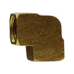 28053B 90 deg Elbow, 1/2 in FPT x 1/4 in FPT, Brass