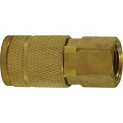 28508 Parker Tru Coupler, 3/8 in FIP, Brass