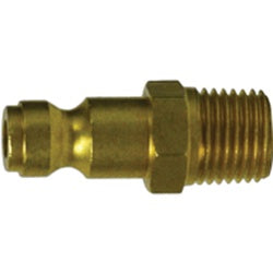 28510B Automotive Interchange Plug, 1/4 in MIP, Brass