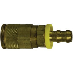 28532 Hose Coupler, 1/4 in 3/8 in Push-On Hose Barbed, Brass