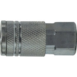 99813 Industrial Interchange Female Coupler, 1/2-in Body, 3/4-in Female NPT, Steel