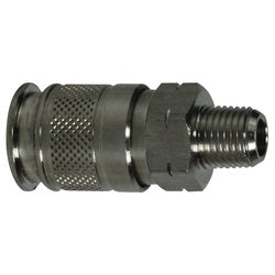 99873SS Universal Male Coupler, 3/8-in Body, 3/8-in Male NPT, Stainless Steel