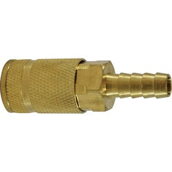28601 ARO 210 Interchange Hose Barb Coupler, 1/4-in Body, 1/4-in Hose Barb, Brass