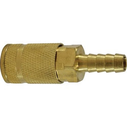 28603 ARO 210 Interchange Hose Barb Coupler, 1/4-in Body, 3/8-in Hose Barb, Brass