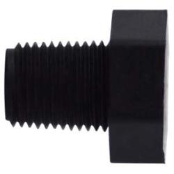 28603P Hex Head Plug, 3/8 in MPT, Polypropylene