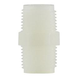 28615W Hex Nipple, 3/4-in MPT x 3/4-in MPT, Nylon, White