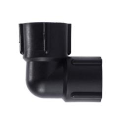 28708P 90 deg Elbow, 2 in FPT x 2 in FPT, Polypropylene, Black