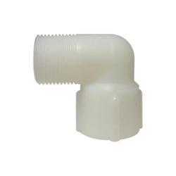 28726W 90 deg Street Elbow, 1-1/4 in 1-1/4 in, Nylon, White