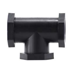 28741P Tee, 1/4 in FPT x 1/4 in FPT x 1/4 in FPT, Polypropylene