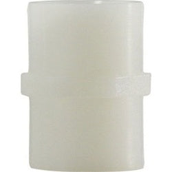 28803W Coupling, 1-1/4 in FPT x 1-1/4 in FPT, Nylon, White