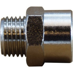 28880 Adapter, 1/8-in Male BSPP x 1/8-in Female BSPP, Brass, Nickel-Plated