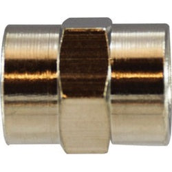 29114 Pipe Coupling, 3/8-in Female BSPP x 3/8-in Female NPT, Brass