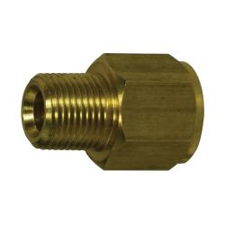 29104 Pipe Adapter, 1/8-in MNPT x 1/8-in Female BSPT, Brass