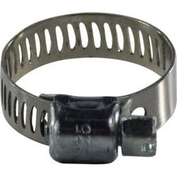 300 Series 3000020 Miniature Worm Gear Clamp, 7/8 in Minimum Clamp Diameter, Carbon Steel