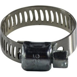 300 Series 300012 Miniature Worm Gear Clamp, 9/16 in Minimum Clamp Diameter, Carbon Steel