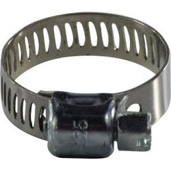 300 Series 300016 Miniature Worm Gear Clamp, 11/16 in Minimum Clamp Diameter, Carbon Steel