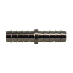 32093SS Straight Splicer, 1/4 in Hose Barbed x 1/4 in Hose Barbed, Stainless Steel