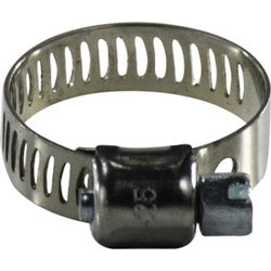 325 Series 325006 Miniature Worm Gear Clamp, 5/16 in Minimum Clamp Diameter, 301 Stainless Steel