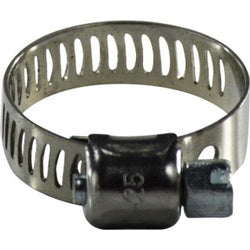 325 Series 325010 Miniature Worm Gear Clamp, 1/2 in Minimum Clamp Diameter, 301 Stainless Steel