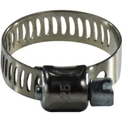 325 Series 325012 Miniature Worm Gear Clamp, 9/16 in Minimum Clamp Diameter, 301 Stainless Steel